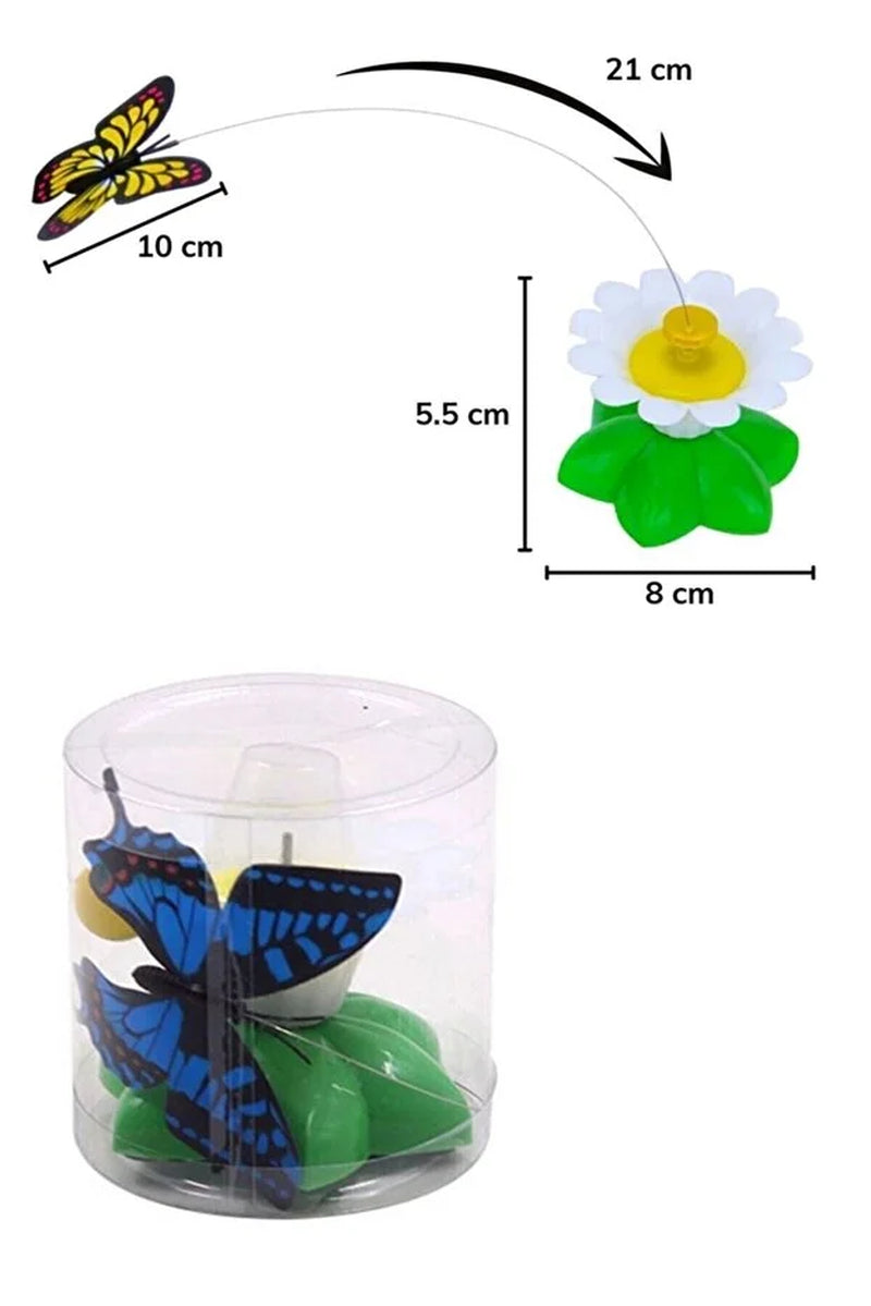 Interactive Battery-Operated Rotating Butterfly Cat Teaser Toy