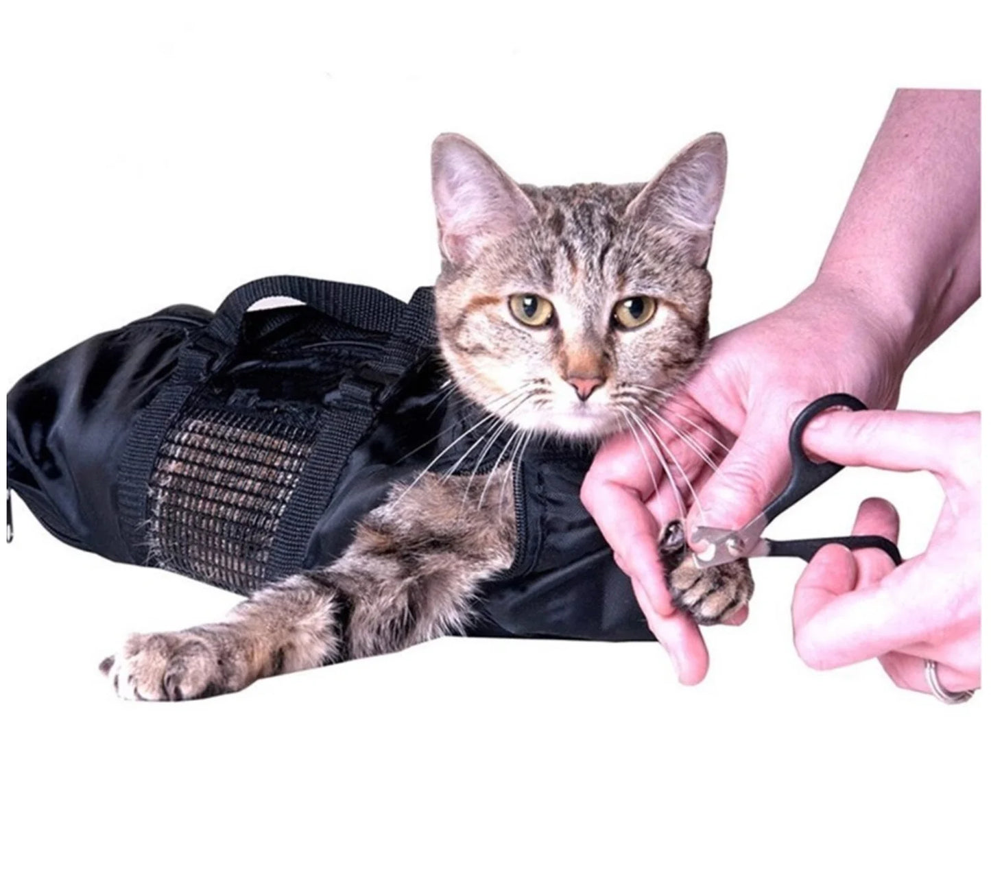 Cat Grooming Restraint Bag - Anti-Scratch Bathing and Washing Solution for Cats