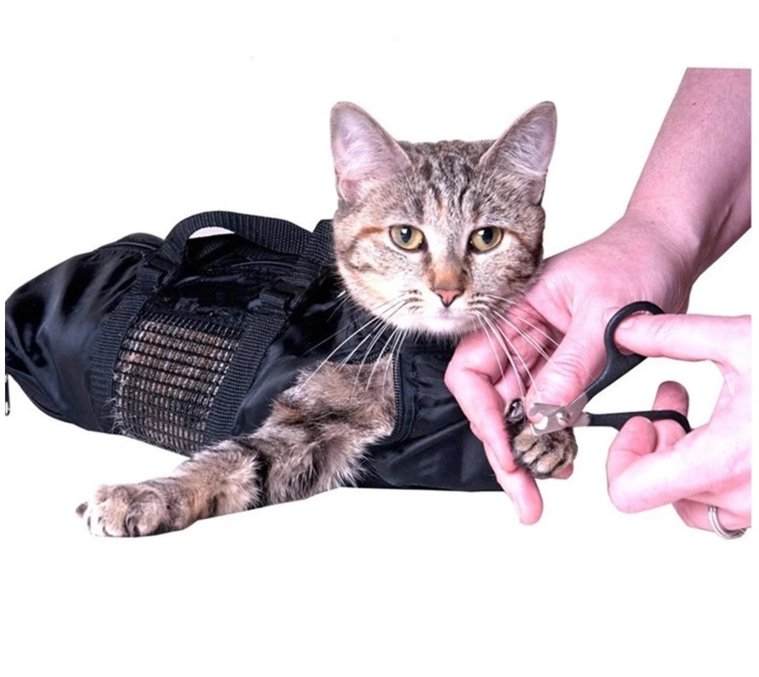 Cat Grooming Restraint Bag - Anti-Scratch Bathing and Washing Solution for Cats