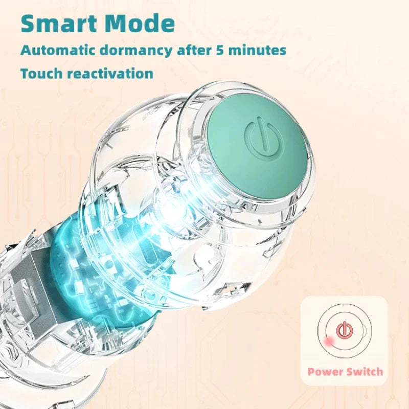 Automatic Interactive Rolling Ball Cat Toy - Self-Moving Electric Toy for Training and Entertainment