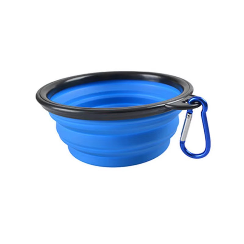 Portable Collapsible Pet Food and Water Bowl - Durable TPR Silicone Design for Cats, Ideal for Travel and Outdoor Use