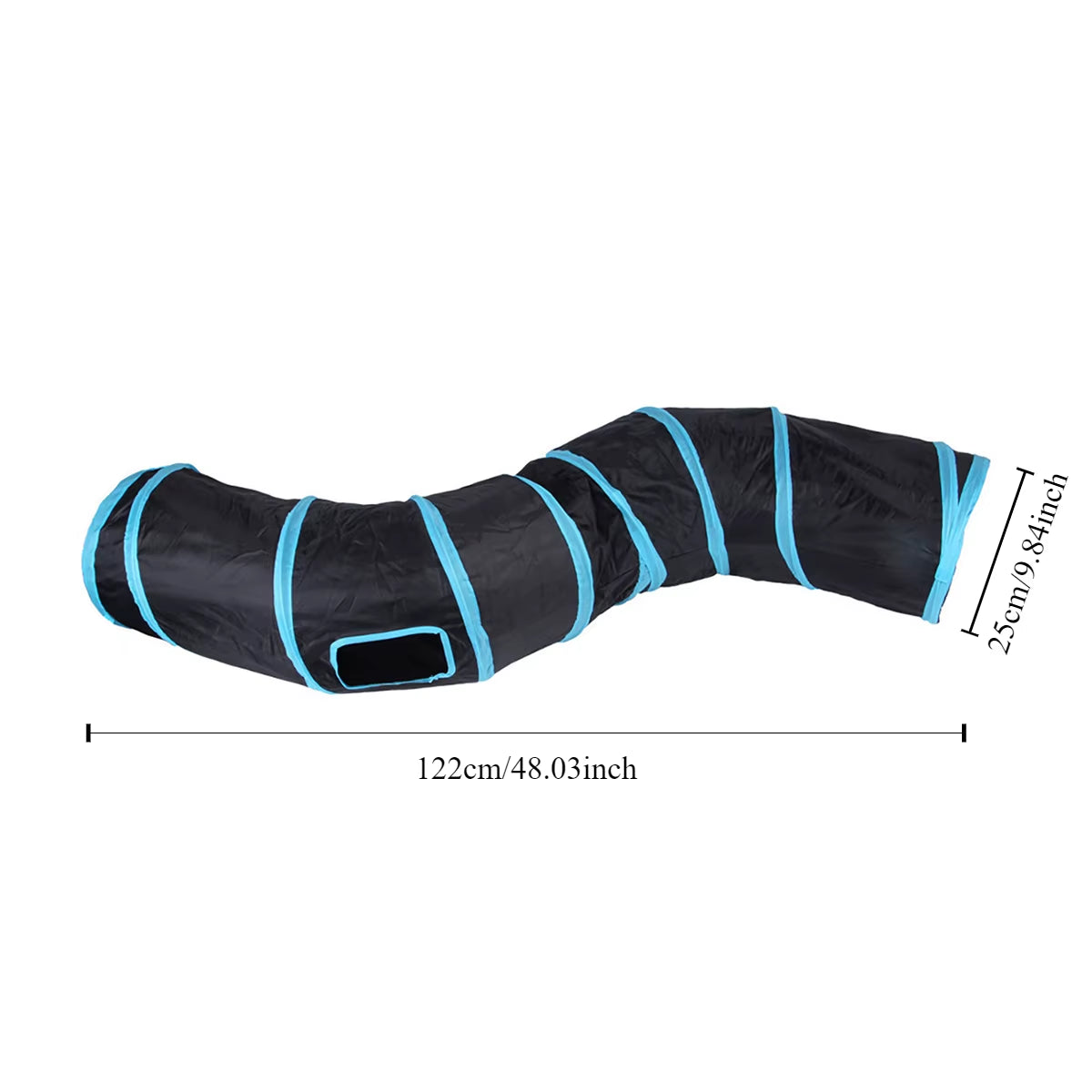 Foldable Cat Tunnel - Interactive Training Toy for Kittens and Puppies, Ideal for Pet Play and Enrichment