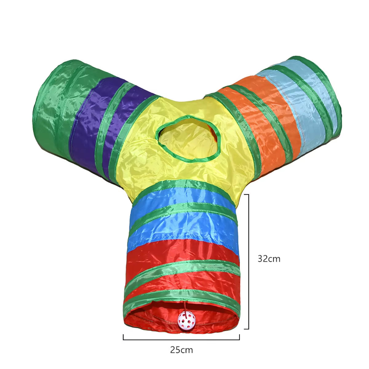 Foldable Cat Tunnel - Interactive Training Toy for Kittens and Puppies, Ideal for Pet Play and Enrichment
