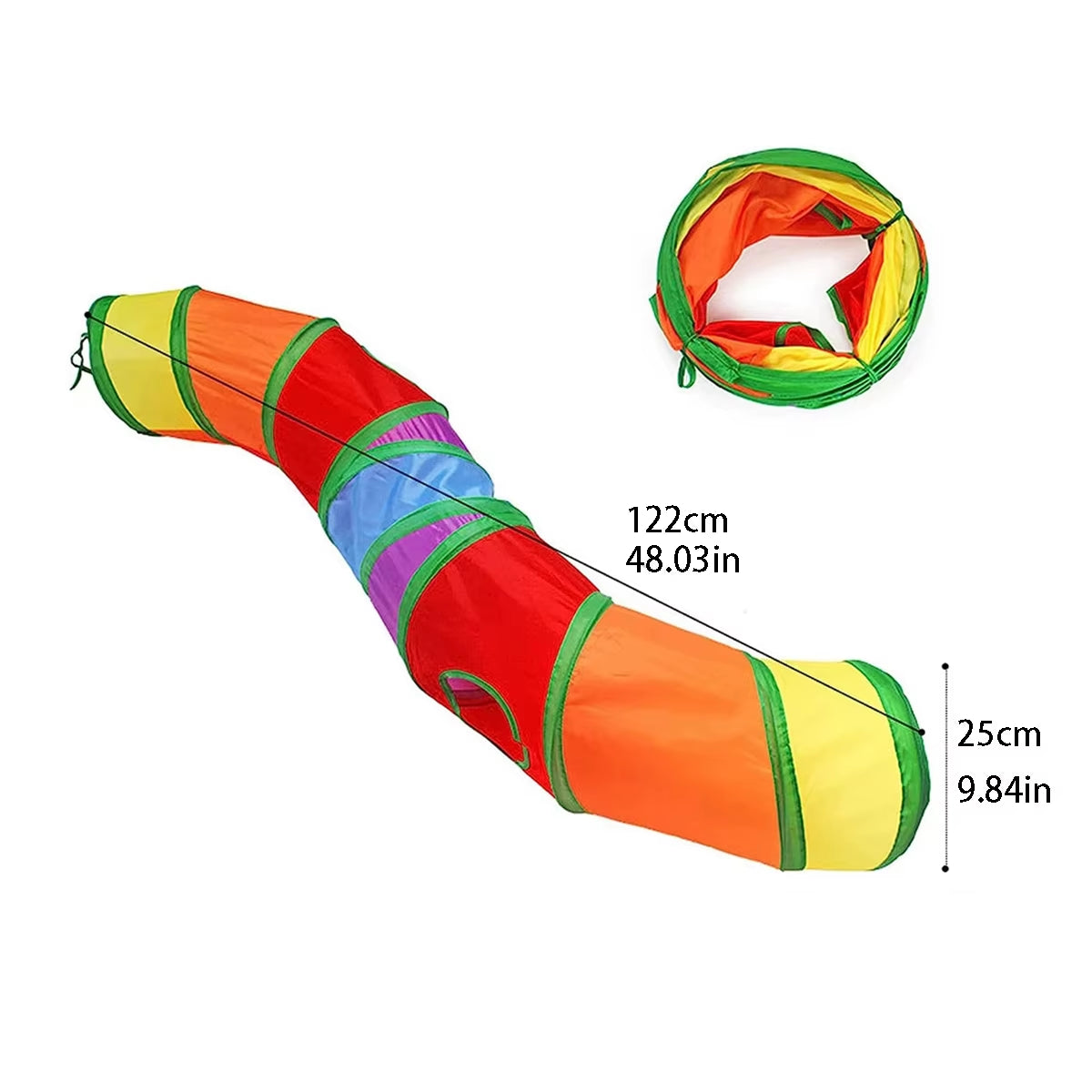 Foldable Cat Tunnel - Interactive Training Toy for Kittens and Puppies, Ideal for Pet Play and Enrichment