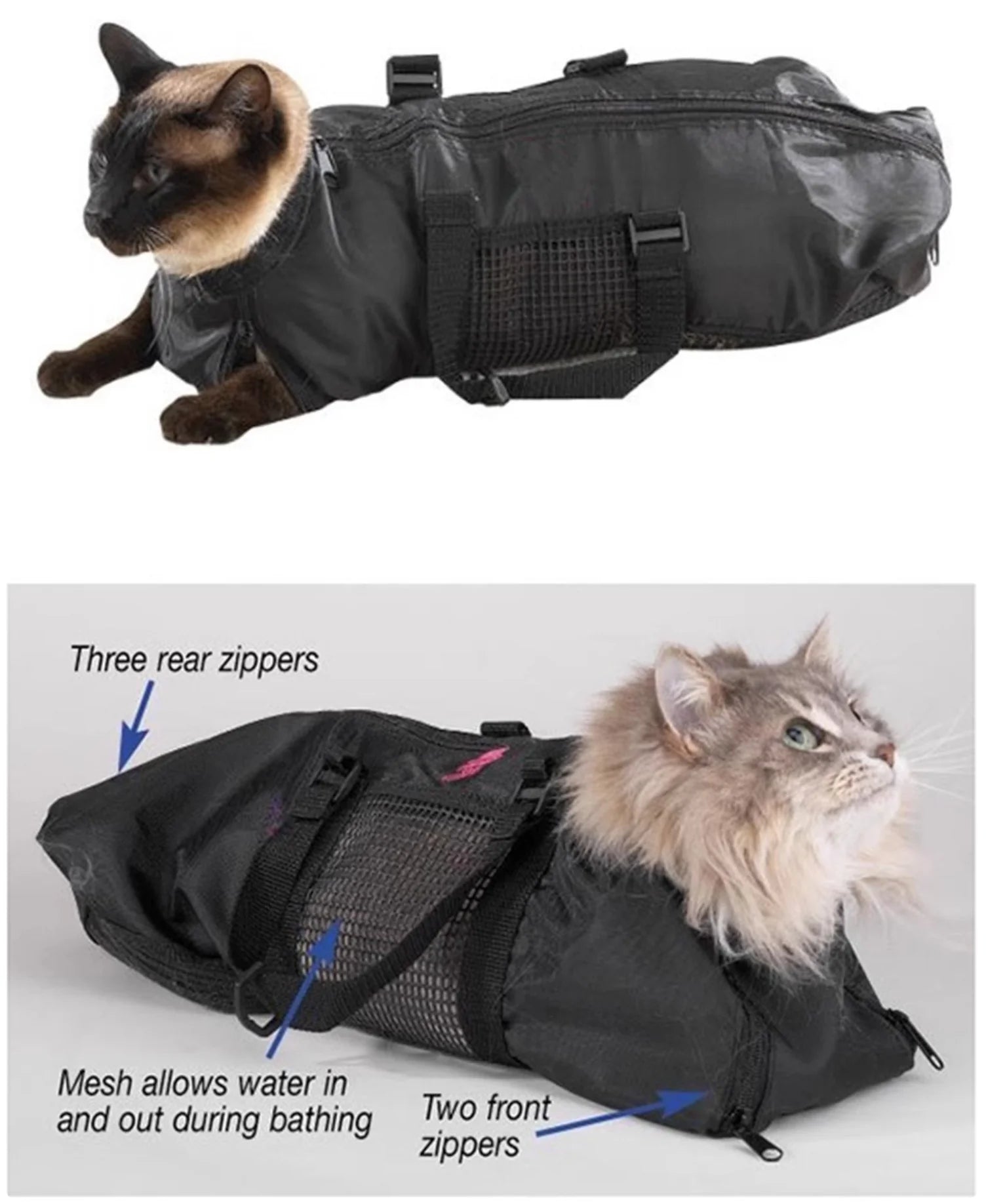 Cat Grooming Restraint Bag - Anti-Scratch Bathing and Washing Solution for Cats