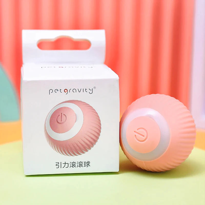 Automatic Interactive Rolling Ball Cat Toy - Self-Moving Electric Toy for Training and Entertainment
