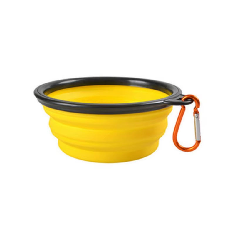 Portable Collapsible Pet Food and Water Bowl - Durable TPR Silicone Design for Cats, Ideal for Travel and Outdoor Use