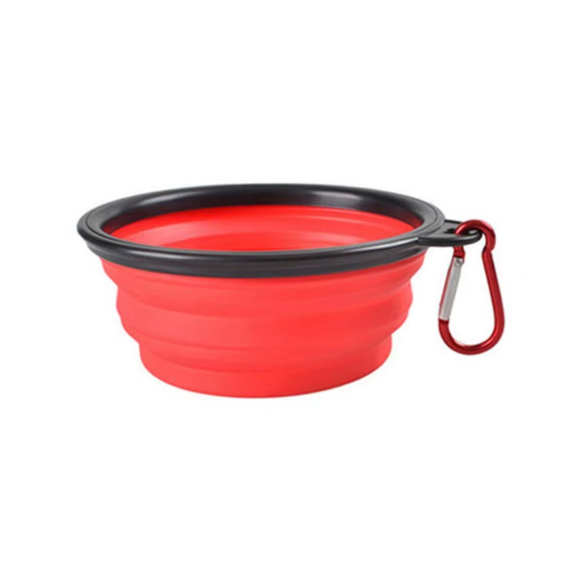 Portable Collapsible Pet Food and Water Bowl - Durable TPR Silicone Design for Cats, Ideal for Travel and Outdoor Use