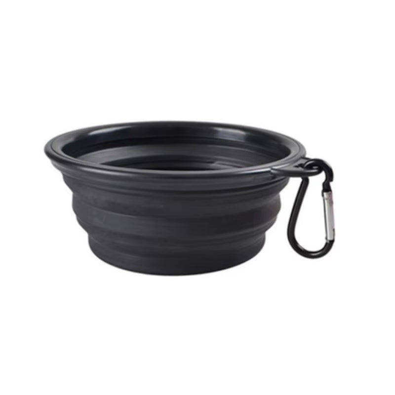 Portable Collapsible Pet Food and Water Bowl - Durable TPR Silicone Design for Cats, Ideal for Travel and Outdoor Use