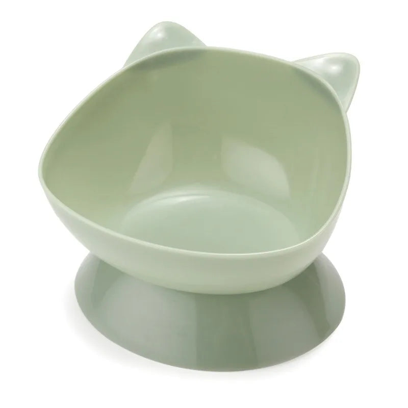 Elevated Pet Feeding Bowl with Tilted Design and Detachable Cleaning Basin for Cats, Reducing Vomiting and Enhancing Comfort